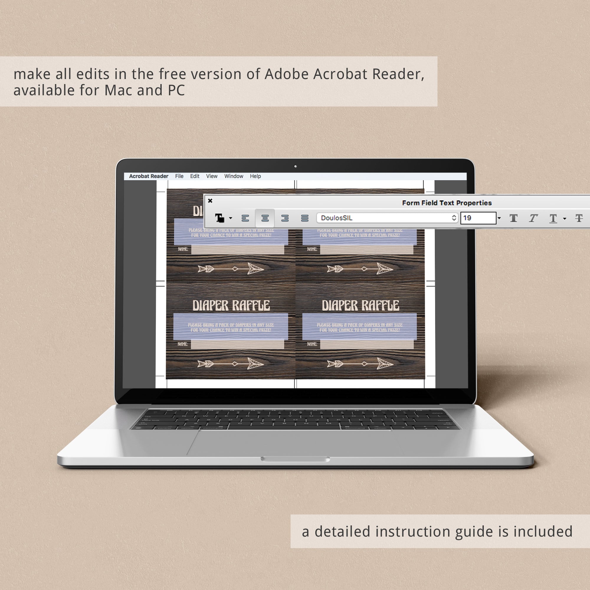 Editable raffle tickets baby boy shower by LittleSizzle