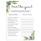 greenery party ice breaker game ideas by LittleSizzle