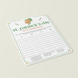 St Patricks Game Scattergories Instant Download