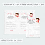 Valentine Game Family Feud Printable