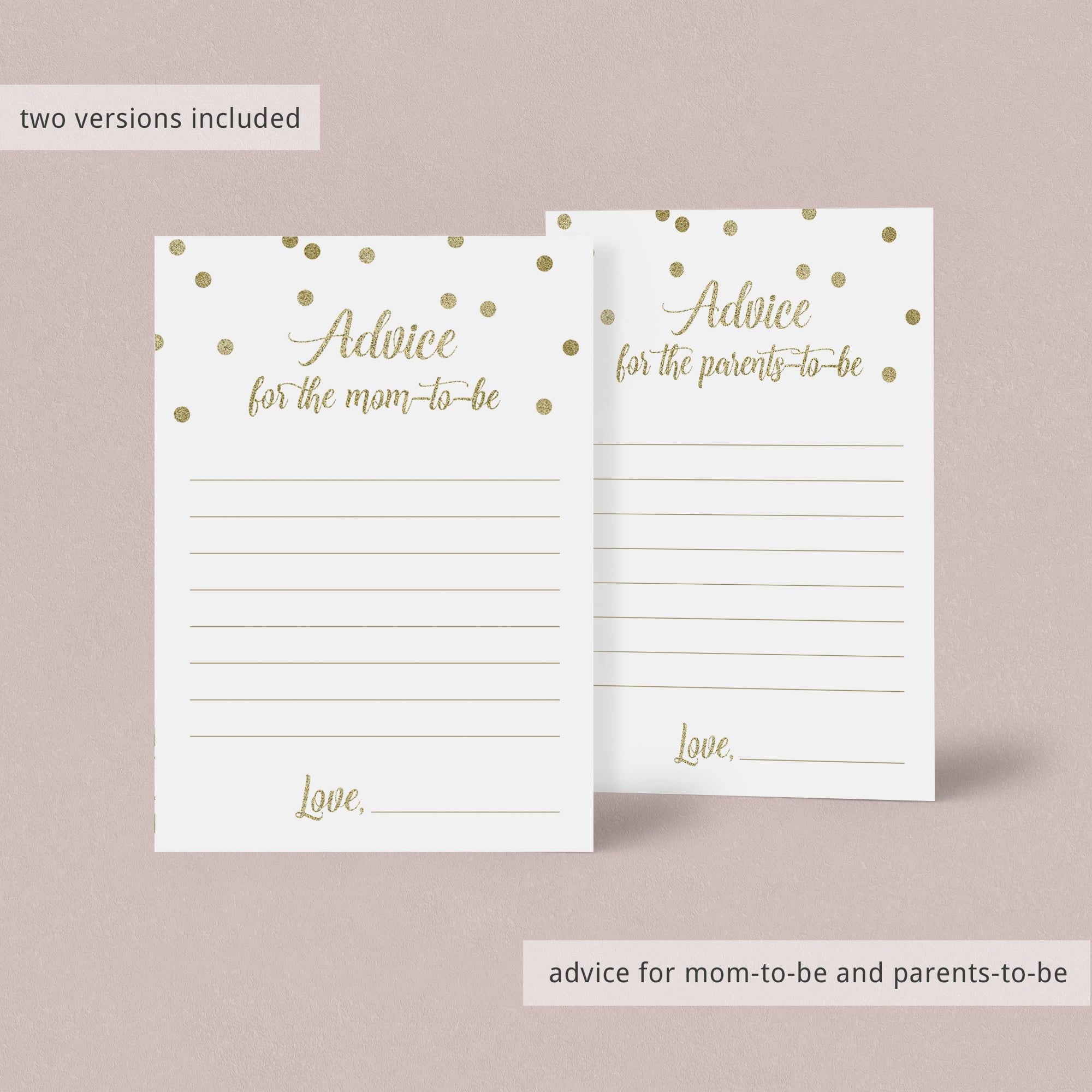 Best advice for new parents printable by LittleSizzle