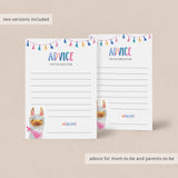 Printable llama baby shower games dear baby wishes by LittleSizzle