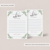 Watercolor Greenery Baby Shower Games Bundle Instant Download