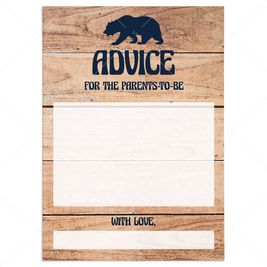 Advice for new parents for rustic shower by LittleSizzle