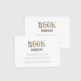 Safari Themed Baby Shower Book Request Card Zebra Pattern