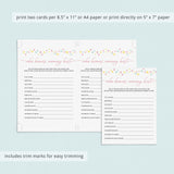 Printable Rainbow Baby Shower Game Who Knows Mommy Best