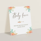 Editable baby shower game templates by LittleSizzle