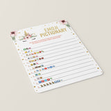 Unicorn Baby Shower Emoji Pictionary Game Printable