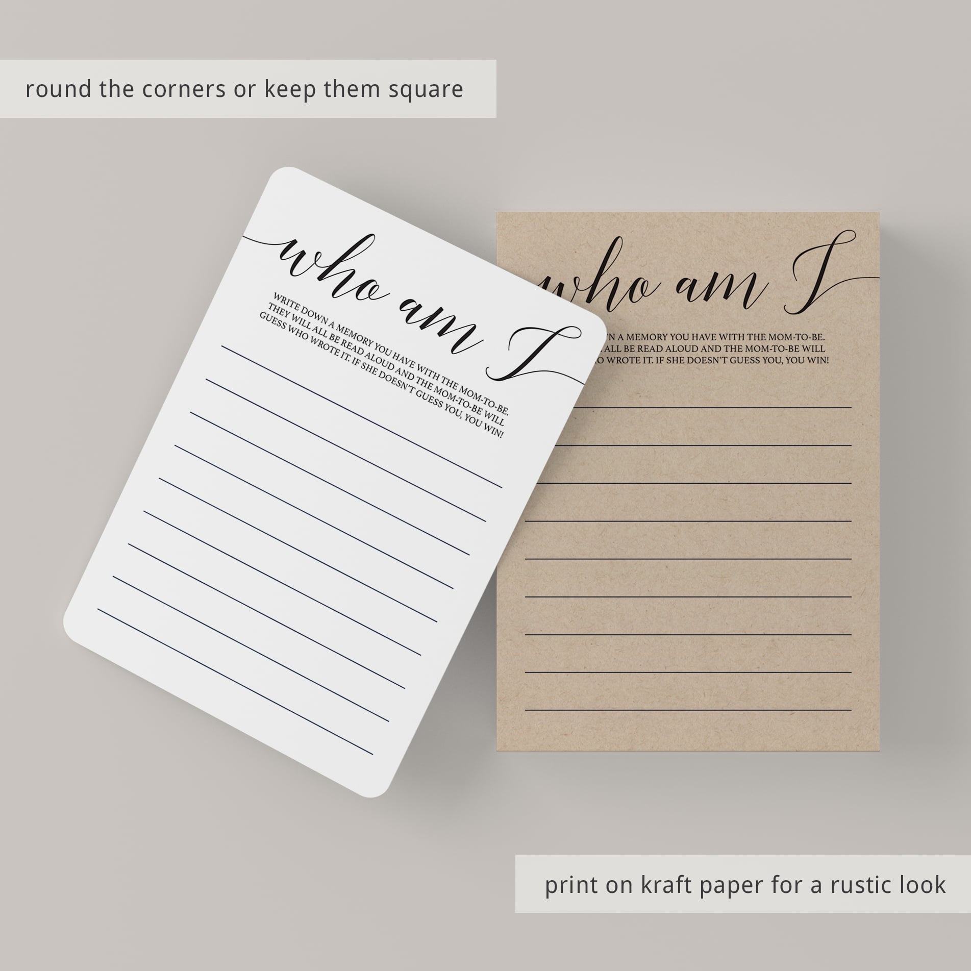 Rustic baby shower game ideas by LittleSizzle