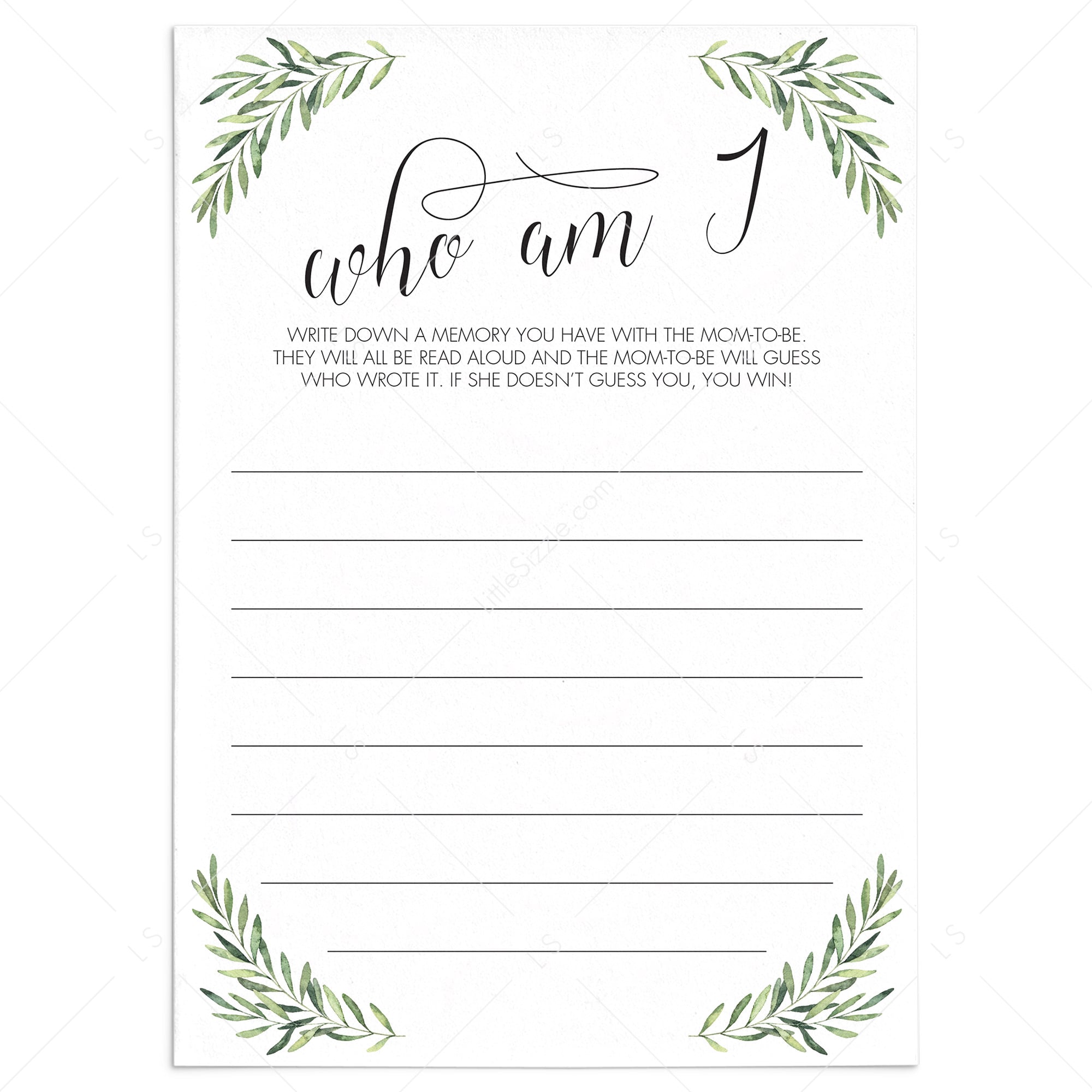 Neutral Baby Shower Memory Game Printable by LittleSizzle