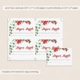 Floral Christmas Baby Shower Invitation Set