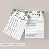 DIY baby shower game templates by LittleSizzle