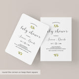Minimalist Baby Shower Invitation Template