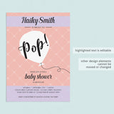 Funny baby shower evite by LittleSizzle