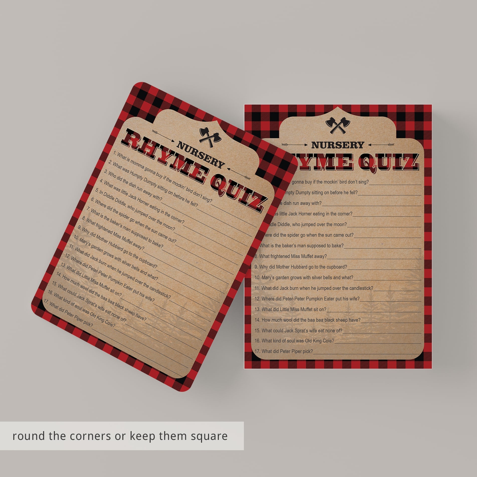Red and black baby shower games for boy by LittleSIzzle