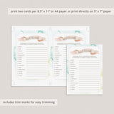 Baby Word Scramble Game With Answers Printable