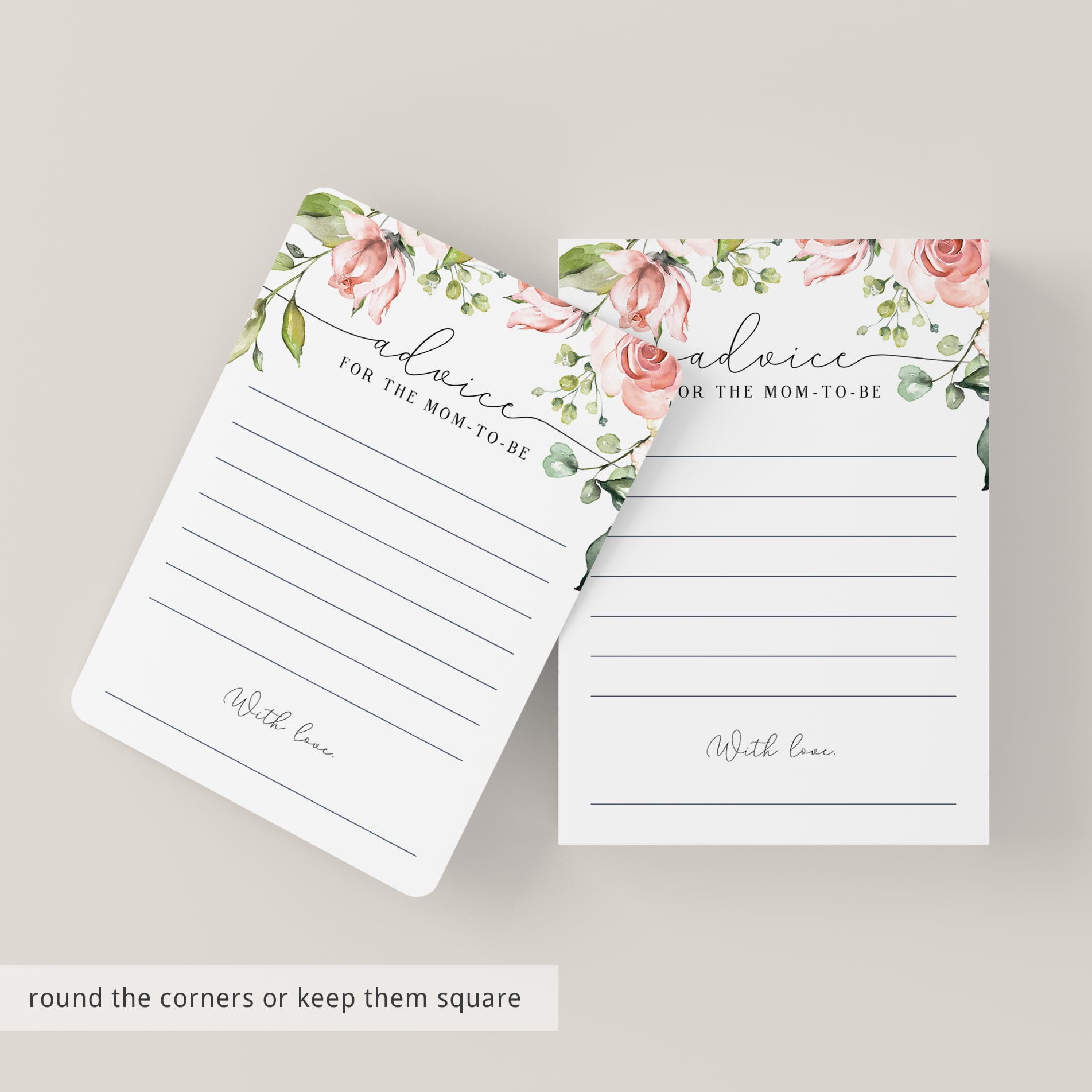 Mommy advice cards printable instant download by LittleSizzle