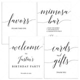 Minimal Birthday Decorations Bundle Printable by LittleSizzle