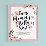 Guess how big is mommys belly baby shower game by LittleSizzle