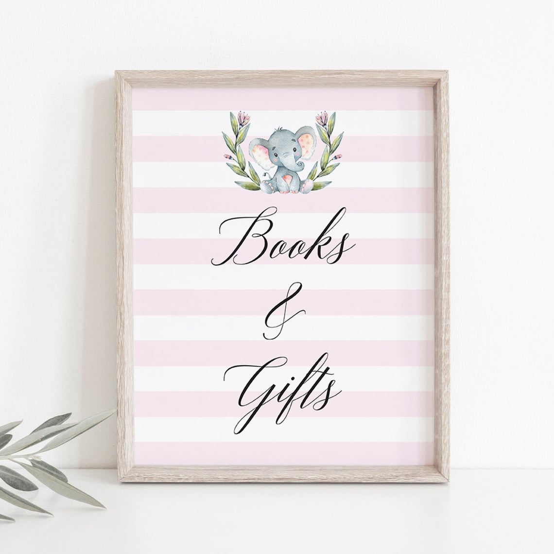 Elephant baby shower decorations for girls by LittleSizzle