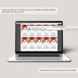 Autumn Bridal Shower Favor Tag Template Instant Download