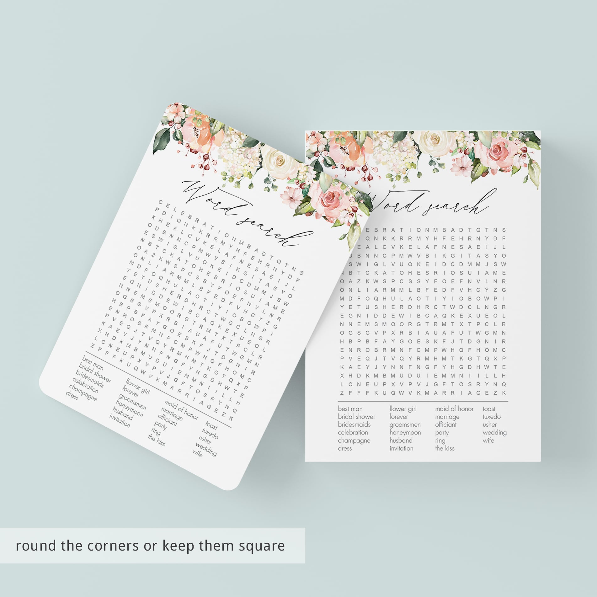 unique floral bridal shower games