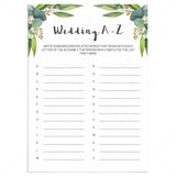 Botanical table numbers template by LittleSizzle