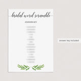 greenery bridal shower games printables