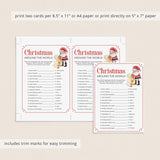 Christmas Family Game with Answer Key