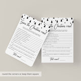 Black and White Christmas Carol Game Printable