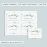 Customized baby diaper game tickets template by LittleSizzle