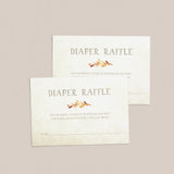 Fall Baby Shower Diaper Raffle Ticket Template