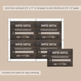 Brown Bear Baby Shower Invite Set Templates