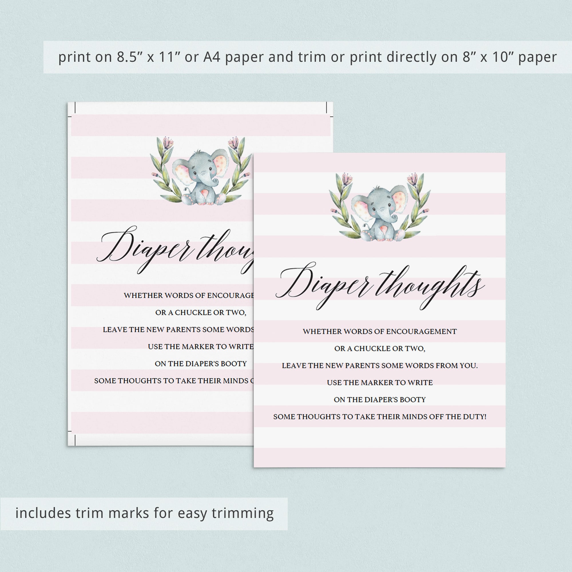Editable baby girl game midnight diapers by LittleSizzle