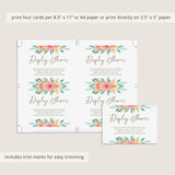 No Gift Wrap Insert Cards Instant Download