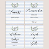 Printable Elephant Themed Baby Shower Decor Pack by LittleSizzle