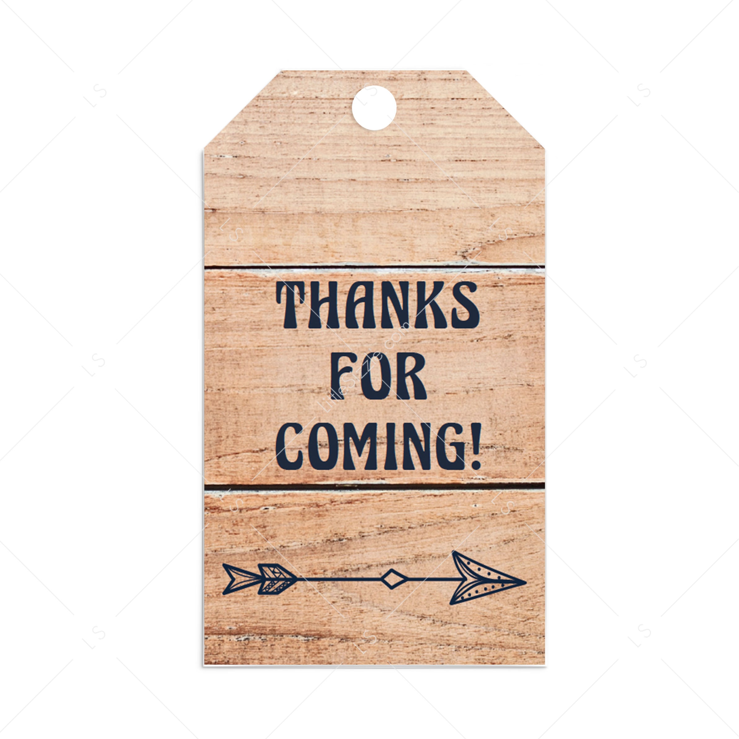 Rustic woods party favor tag template by LittleSizzle