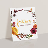 Burgundy Floral Bridal Shower Package Autumn Wedding Printables