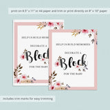 Watercolor baby shower table top decorations by LittleSizzle