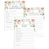 Watercolor floral baby shower games bundle by LittleSizzle