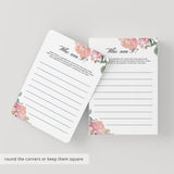 Coral Baby Shower Game Who Am I Digital Files