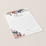 Advice for Parents Printable for Boho Baby Shower