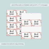 DIY food tent cards for baby shower by LittleSizzle