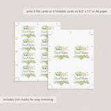 Editable food cards for outdoor baby brunch by LittleSizzle