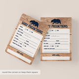 Baby shower activity cards DIY by LittleSizzle