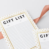 Instant download gold glitter gift list by LittleSizzle