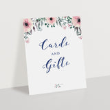 Watercolor floral cards and gifts sign by LittleSizzle
