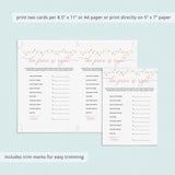 Instant download the price is right game for girl baby shower by LittleSizzle