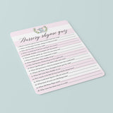 Baby Elephant Nursery Rhyme Quiz for Girl