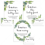 Botanical baby shower games printable games bundle by LittleSizzle
